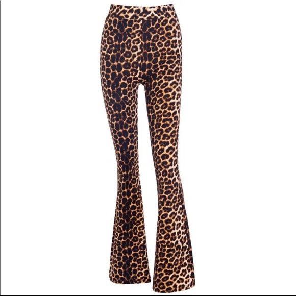 10/11 HOST PICK high waist leopard bellbottoms - Picture 3 of 6
